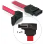 SATA kabelis DeLOCK 84354 0.22m Sarkans