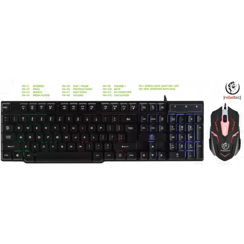 Rebeltec vadu tastatūras un peles komplekts