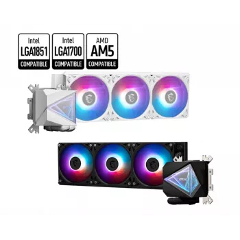 MSI MAG Coreliquid I360 WHITE procesora šķidruma dzesētājs 12 cm 1 gab.