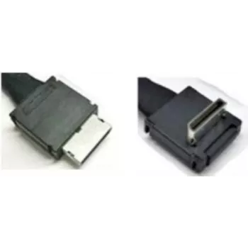 Intel OCuLink kabeļu komplekts AXXCBL600CVCR - iekšējais SAS kabelis - 4i MiniLink SAS (SFF-8611) (tēviņš) taisns līdz 4i MiniLink SAS (SFF-8611) (tēviņš) leņķveida - 60 cm