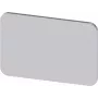 Siemens 3SU1900-0AD81-0AA0 Apzīmējuma plāksnīte 17.5x27 Sudraba