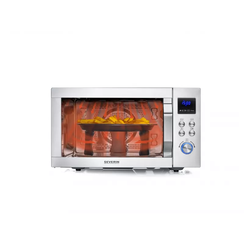 Kombinētā mikroviļņu krāsns SEVERIN MW 7918, 25 L, 900 W, LED displejs, sudraba