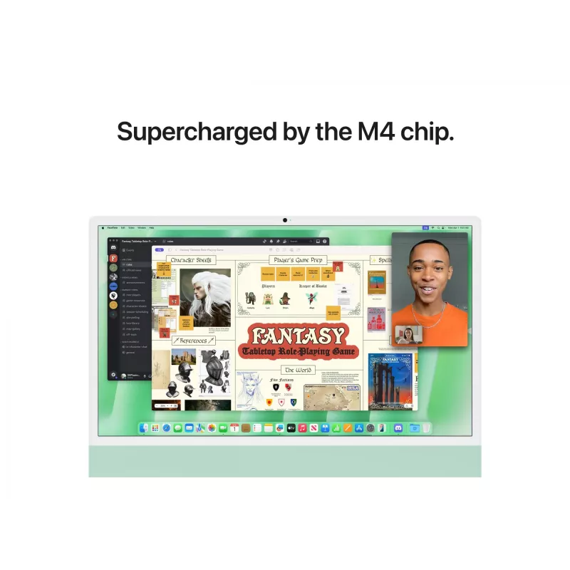 Apple iMac 24 collu: M4 10/10, 16GB, 512GB SSD - Zaļš