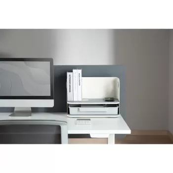 Digitus Desktop Organizer ar Qi Lādētāju Tērauda Pelēkbalts 1 Atvilktne