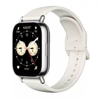 Viedpulkstenis Xiaomi Redmi Watch 5 Lite — 1.96 inch AMOLED, GPS, 470mAh, Zelta korpuss, Balta TPU siksniņa