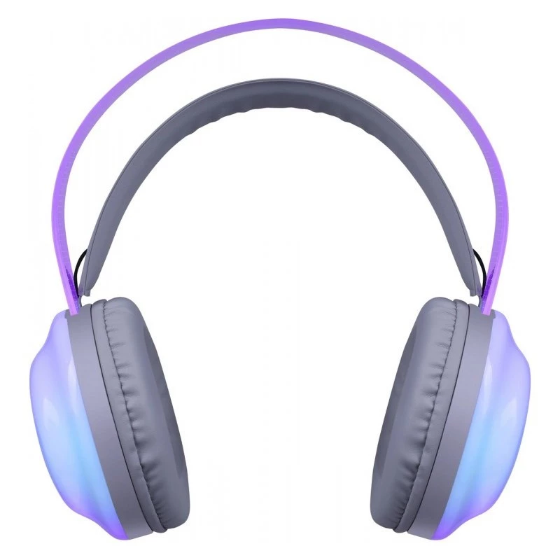 Defender FreeMotion B651 63651 bezvadu austiņas, uzliekamas uz ausīm, Bluetooth 5.3, RGB fona apgaismojums, 20–20000 Hz, 105 dB, USB-C, AUX, baltā krāsā