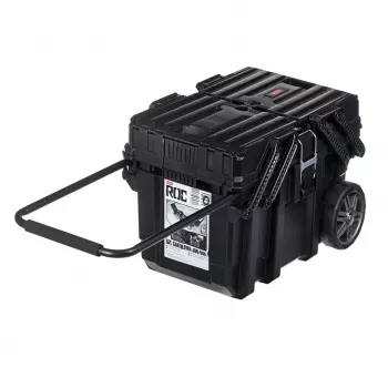 Instrumentu kaste KETER CANTILEVER Job Box (17203037/238270) uz riteņiem Melna