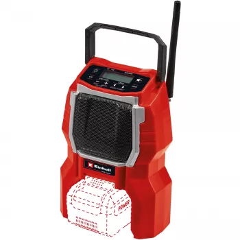 EINHELL TC-RA 18 Li BT Solo būvlaukuma radio, sarkans/melns, Bluetooth, bez akumulatora un lādētāja