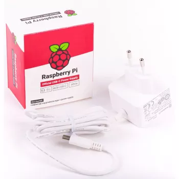 Oficiālais baltais Raspberry Pi 5.1A/3A barošanas bloks, vairumā