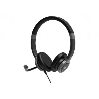PORT CONNECT | Stereo USB Austiņas PRO ON'R 300 | Vadu | Uz auss | Trokšņu slāpēšana | Melna