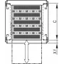 SCHROFF 19SHELF TELE.1U C=500 RAL7021 - Plaukts 19 inch 1U 500mm dziļums (21130343)