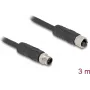 DeLOCK sensora/izpildmehānisma kabelis 3 m RST M12 Melns 80521