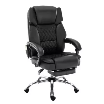Ergonomisks biroja grozāmais krēsls mark adler MA-BOSS 6.0, organiskās ādas sēdeklis, regulējams augstums 47–55 cm, jostas atbalsts, Tilt Dual mehānisms