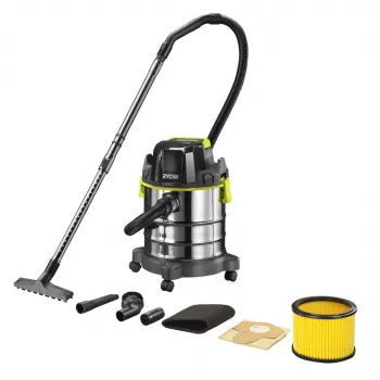 Putekļsūcējs RYOBI R18WDV-0 18V One+ Melns, Zaļš