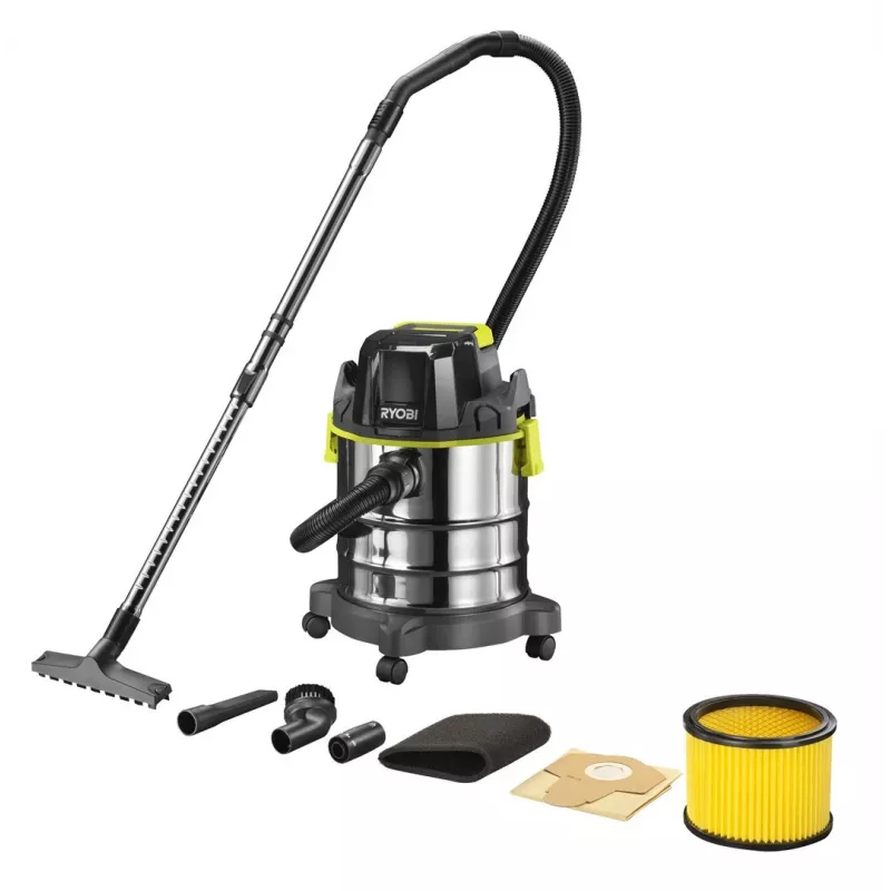 Putekļsūcējs RYOBI R18WDV-0 18V One+ Melns, Zaļš