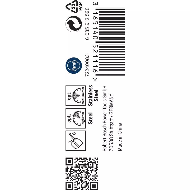 Urbja uzgalis Bosch HSS-Co DIN 338 3 mm