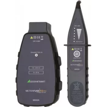 Gossen Metrawatt Drošinātāju un slēdžu detektors, CAT III 250 V (M660C)