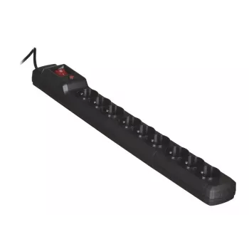 Activejet ACJ COMBO 9GN 3M melns pagarinātājs ar vadu