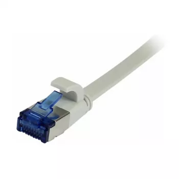 Synergy 21 Patch Kabelis RJ45, CAT6A 500MHz, 0,15m, Pelēks, U/FTP, Plakans, TPE (Superflex), AWG32