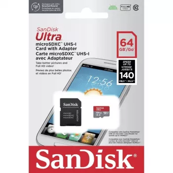 Atmiņas karte SANDISK SDSQUAB-064G-GN6TA 64GB