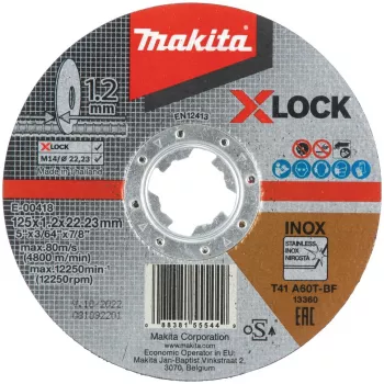 Makita griešanas disks nerūsējošajam tēraudam 125 mm A60T