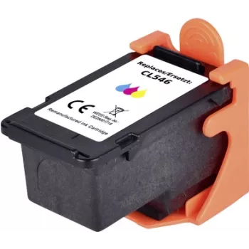 Renkforce kasetne Canon CL-546 saderīga viena Ciāna, Magenta, Dzeltena RF-I-C-CL546CMY RF-5718870 (RF-5718870)