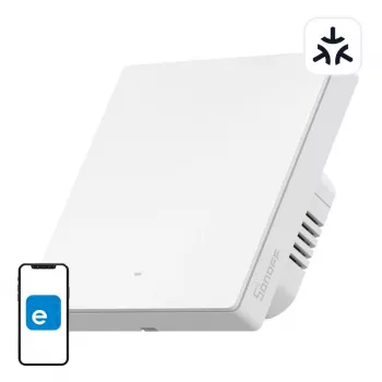 Sonoff M5-1C-86W viedais sienas slēdzis 1 kanāls, Wi-Fi, Matter, balts