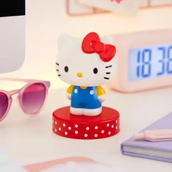 Paladone Hello Kitty Icon Light LED galda lampa — dekoratīva ikonas lampa, kompakta nakts gaisma