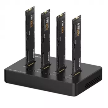 Premium Docking stacija 4x M.2 NVMe SSD, līdz 10Gbps/SSD