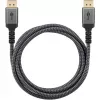 Pro DisplayPort 1.4 Sleeved kabelis - 2m - Melns