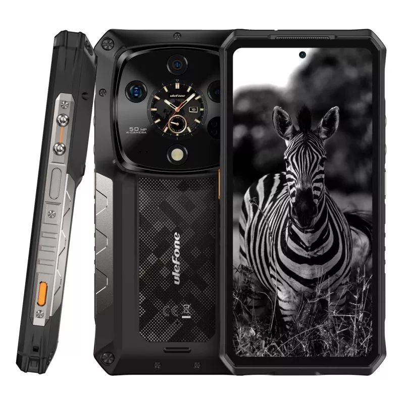 Izturīgs viedtālrunis UleFone Armor 28 Ultra 5G — 16GB RAM, 1TB krātuve, Melns
