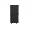 Lanberg FF01-6627-23BL stāvošais 19 inch skapis 27U 600x600 mm melns