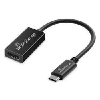 MediaRange MRCS234 USB Type-C uz HDMI audio un video pārveidotājs, 20 cm, melns