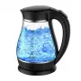 Adler AD 1274 Tējkanna, 2200 W, 1.7 L, Stikls/Plastmasa, Melna/Caurspīdīga