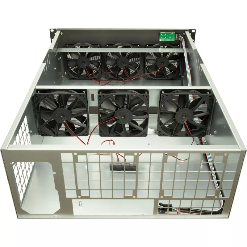 Datora korpuss Inter-Tech 88887236 Rack Melns, Pelēks