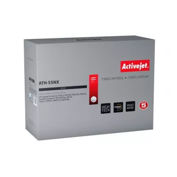 Activejet ATH-55NX Toner (aizstāj HP 55X CE255X, Canon CRG-724H; Supreme; 12500 lpp.; melns)