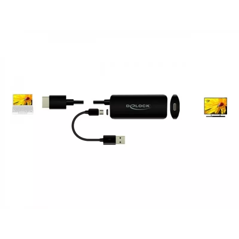 Adapter HDMI-A vīriņš uz USB Type-C sieviņa DeLOCK 63251