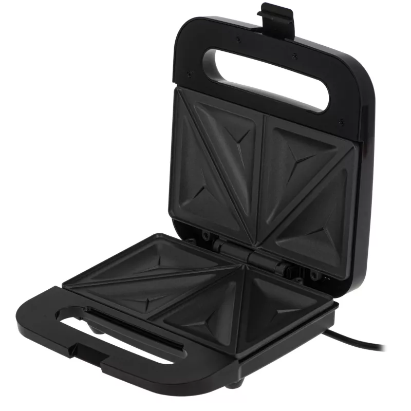 Sviestmaižu preses Adler AD 3076 — 1000 W kompakts galda modelis, melns/sudrabs