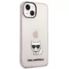 Karl Lagerfeld KLHCP14MCTRI Cietais maciņš iPhone 14 Plus / 15 Plus 6.7” Rozā / Caurspīdīgi rozā Choupette Body