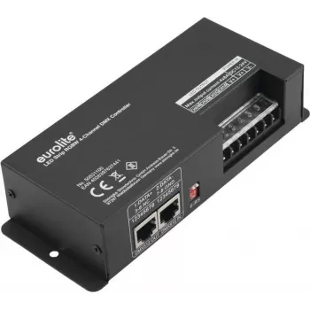 EUROLITE 50531100 4-kanālu DMX kontrolieris RGBW LED lentēm adresējamai apgaismojuma vadībai
