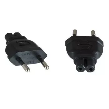 Microconnect PEEUC7AD barošanas adapteris, ES kontaktdakša (spraudnis) – C7 (ligzda), melns