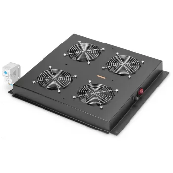 Jumta dzesēšanas bloks Digitus DN-19 FAN-4-B-N, 19 inch, 4 ventilatori, melns