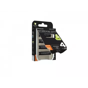 Panasonic Eneloop Pro AAA 930 mAh uzlādējamās baterijas 4 gab. (BK-4HCDE/4CP)
