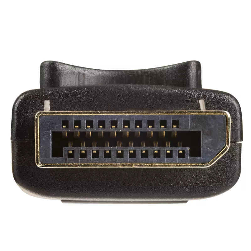 Akyga AK-AV-10 DisplayPort kabelis, spraudnis–spraudnis, zeltīti spraudņi, 1,8 m, melns