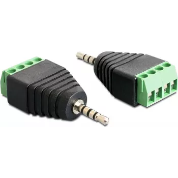 Savienotāja pārveidotājs DeLOCK 65454 2.5mm 4pin Melns Zaļš