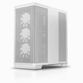APNX PC Midi Tower C1-R-WT-v1 — Balts, ATX/Micro-ATX/Mini-ITX, 3x120 mm priekšējie ventilatori, 3x3.5 inch + 3x2.5 inch sloti, USB 3.2 Gen1 x2