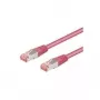 Tīkla kabelis Goobay 93339 Magenta 0.25 m Cat6