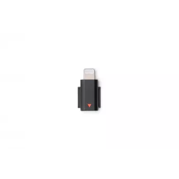 Audio adapteris DJI Mic 3 Mobile Phone Adapter (Lightning) — Lightning savienojums, melns, Apple mobilajām ierīcēm