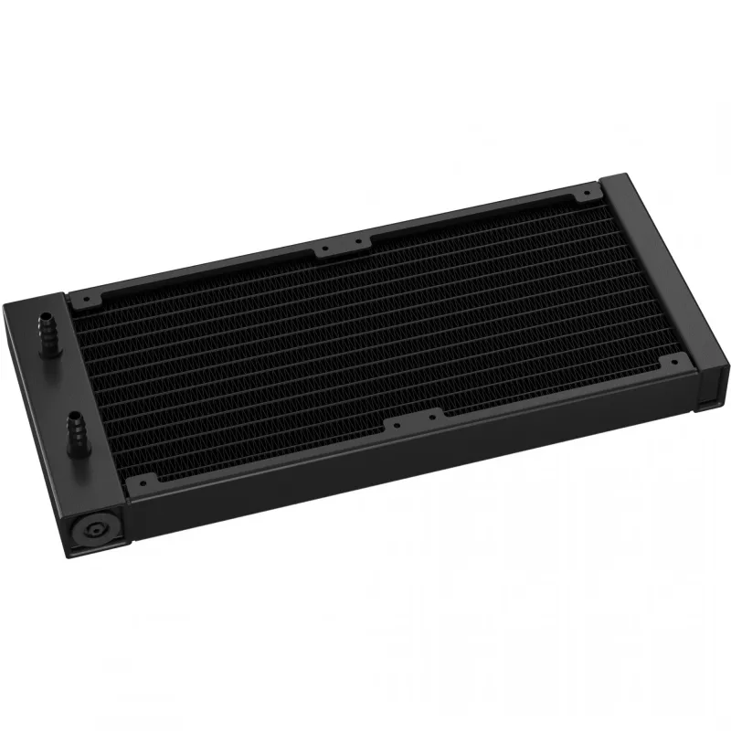 Šķidruma dzesēšanas sistēma DeepCool LE240 V2 240mm, 2x120mm ventilatori, hidrauliskie gultņi, AM5 atbalsts, 41 cm caurules, Melna