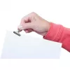 MAUL Metāla papīra klipsis, niķeļa krāsa, 30 mm platums, 10 mm saspiešanas platums, pašapkalpošanās iepakojums (21730-96)